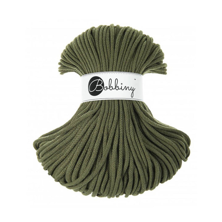 Bobbiny Premium Kordel 5mm x 100 Meter, Farbe Avocado – Baumwolle bei Lieblingsgarn