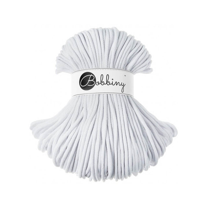 Bobbiny Premium Kordel 5mm x 100 Meter, Farbe White – Baumwolle bei Lieblingsgarn