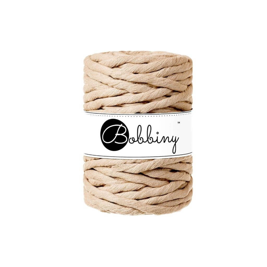 Bobbiny Sand Bobbiny Makramee Garn 9mm x 30 m bei bei bei bei Lieblingsgarn