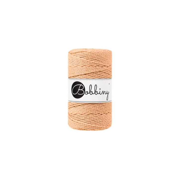 Bobbiny Makramee Garn 3mm gedreht, Farbe Peach Fuzz – Baumwolle bei Lieblingsgarn