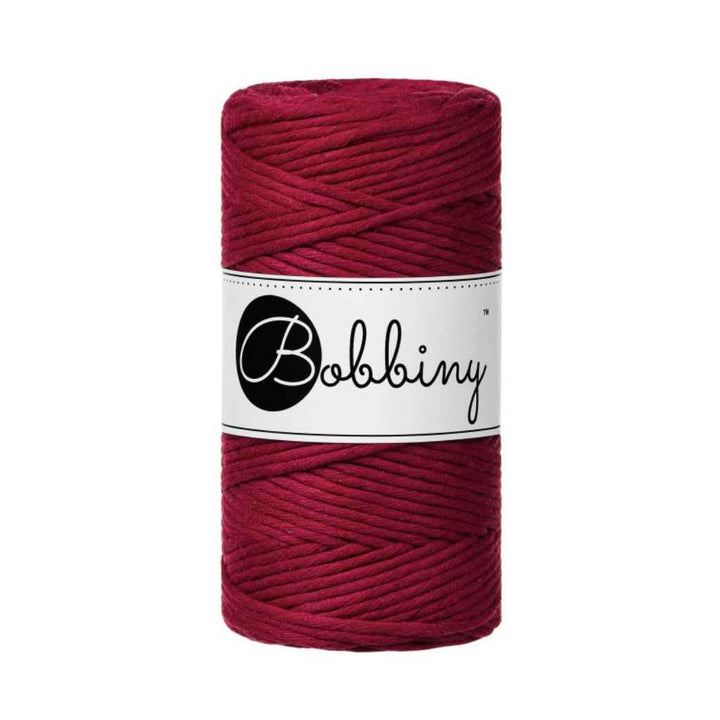Bobbiny Makramee Garn 3mm, Farbe Red Velvet – Baumwolle bei Lieblingsgarn