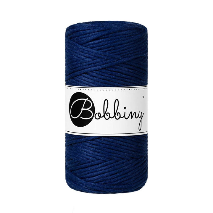 Bobbiny Makramee Garn 3mm, Farbe Ink Blue – Baumwolle bei Lieblingsgarn