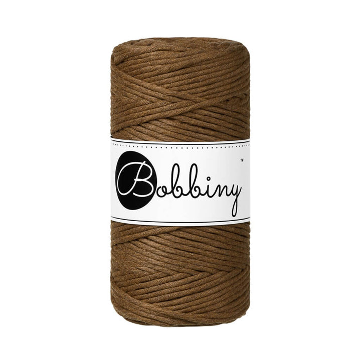 Bobbiny Makramee Garn 3mm, Farbe Nut Brown – Baumwolle bei Lieblingsgarn