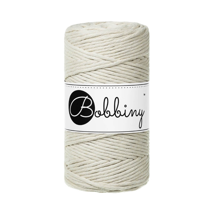 Bobbiny Makramee Garn 3mm, Farbe Cashmere Beige – Baumwolle bei Lieblingsgarn