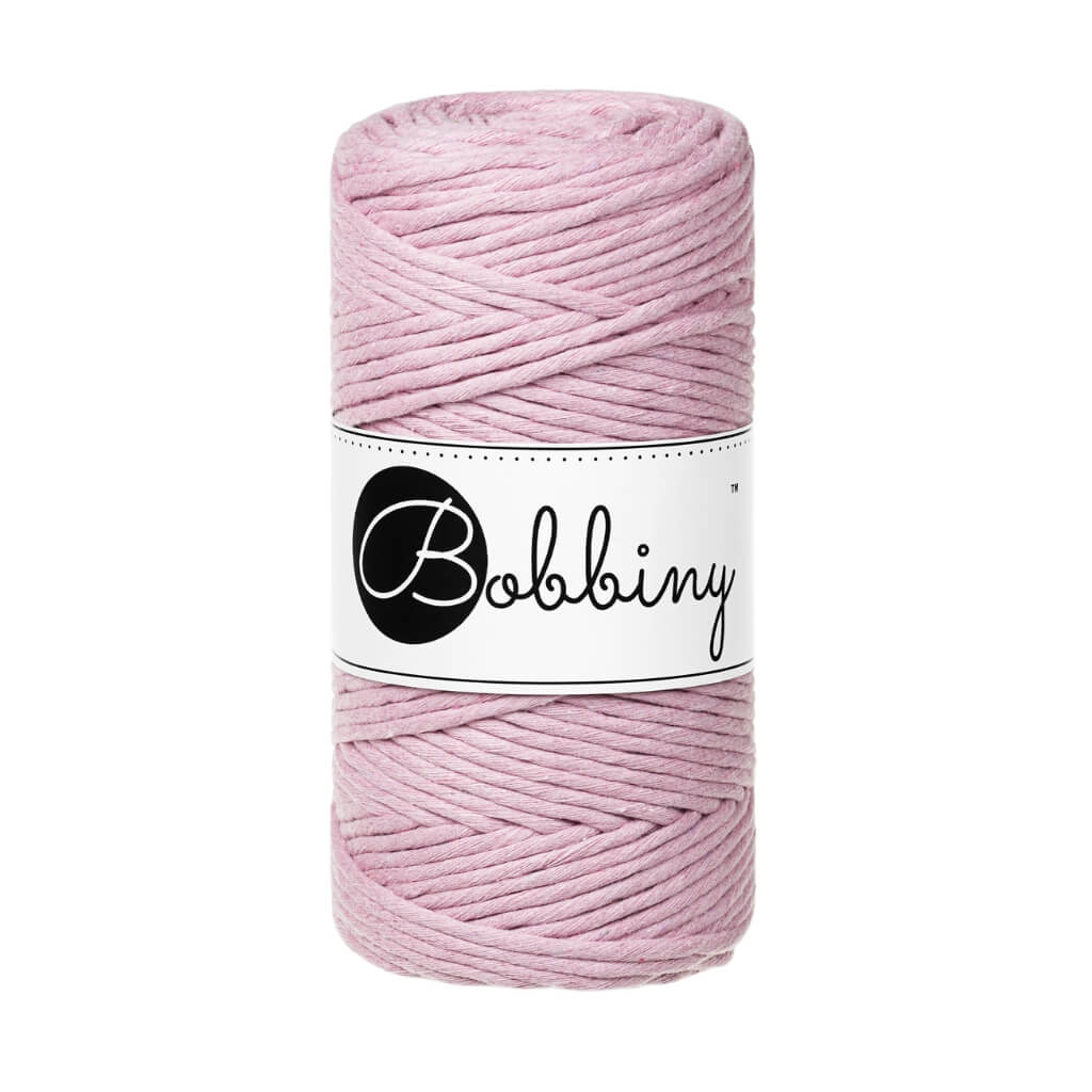 Bobbiny Makramee Garn 3mm, Farbe Dusty Rose – Baumwolle bei Lieblingsgarn