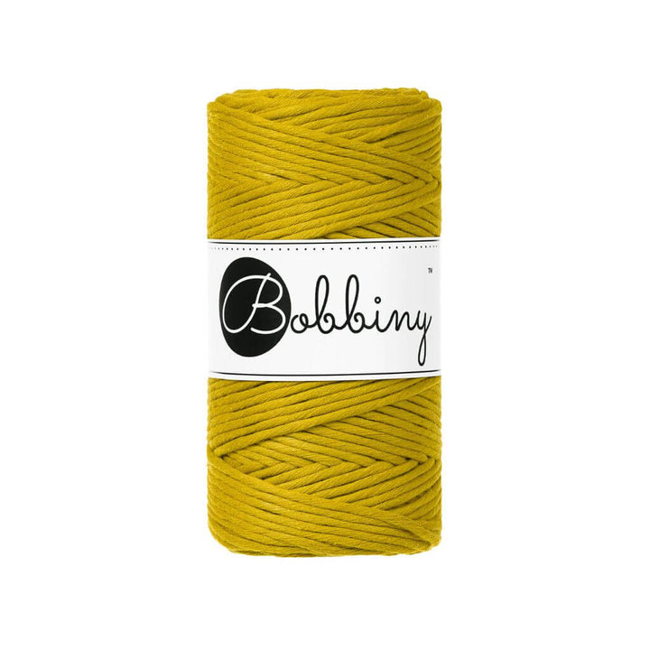 Bobbiny Makramee Garn 3mm, Farbe Spicy Yellow – Baumwolle bei Lieblingsgarn