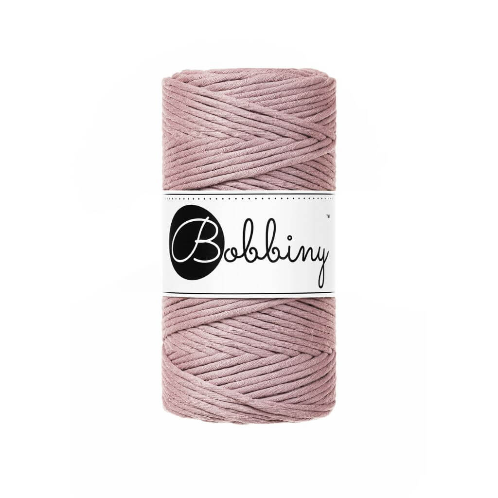 Bobbiny Makramee Garn 3mm, Farbe Mauve – Baumwolle bei Lieblingsgarn