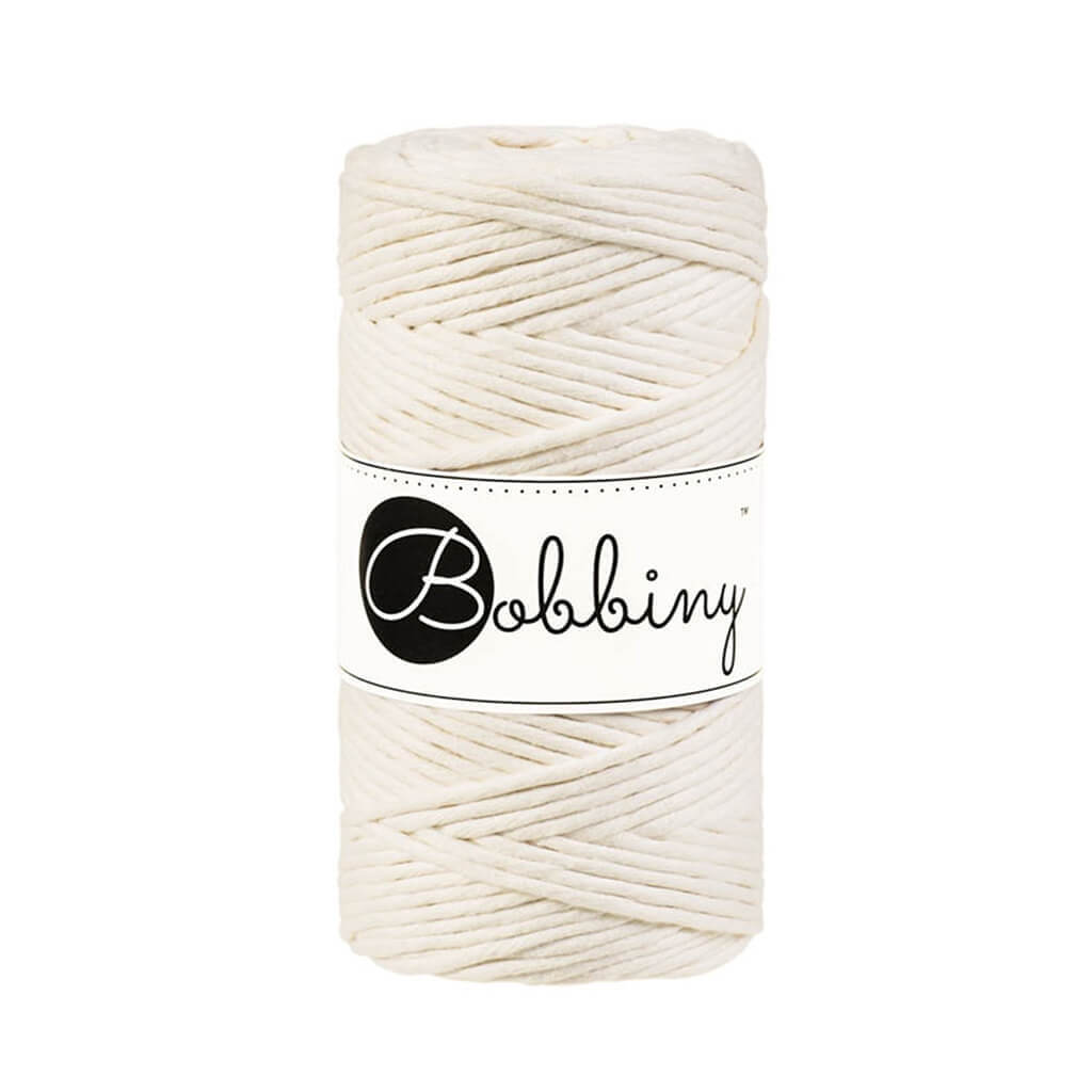 Bobbiny Makramee Garn 3mm, Farbe Natural – Baumwolle bei Lieblingsgarn