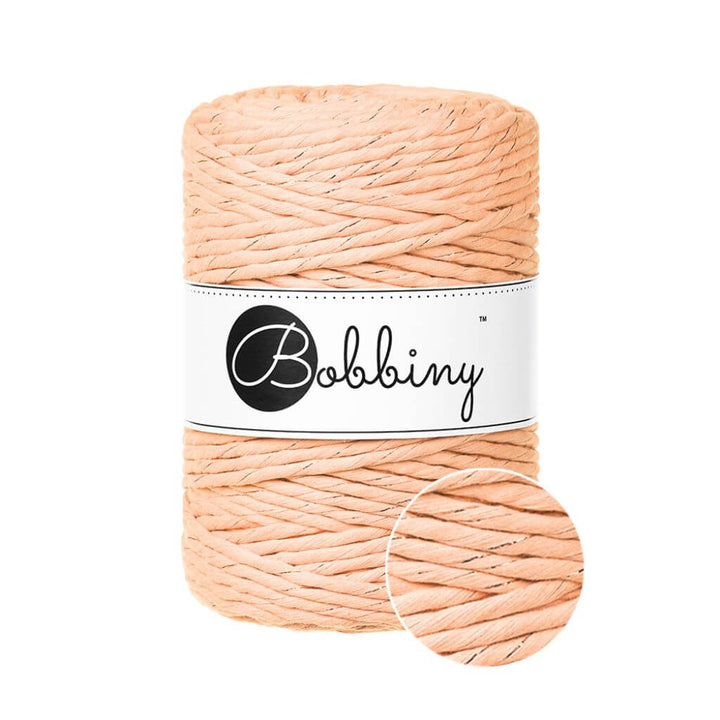 Bobbiny Unicolor Peach Fuzz Bobbiny Makramee Garn 5 mm x 100 m Lieblingsgarn