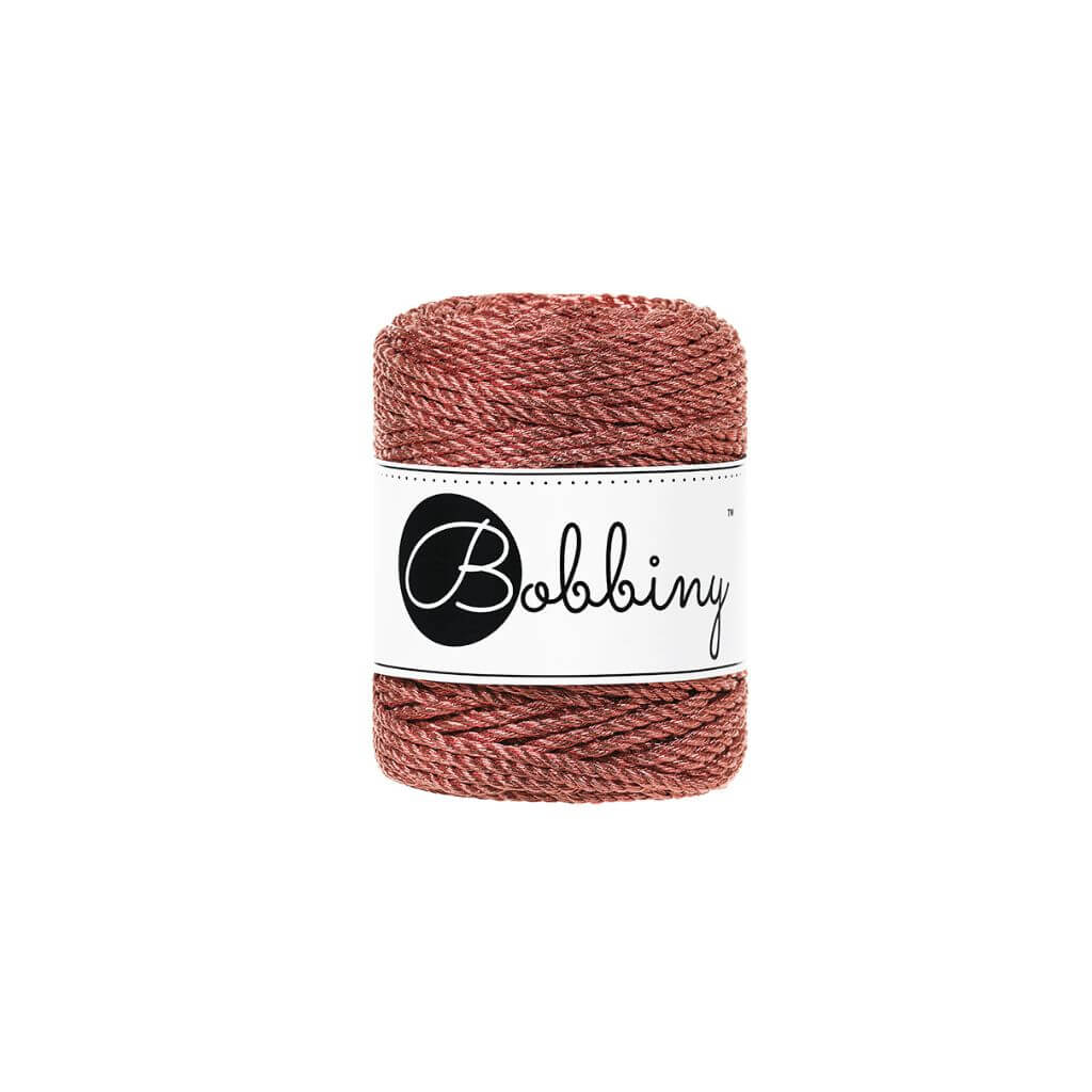Bobbiny Metallic Makramee Garn 3 mm x 50 m gedreht bei bei bei bei bei bei bei bei Lieblingsgarn