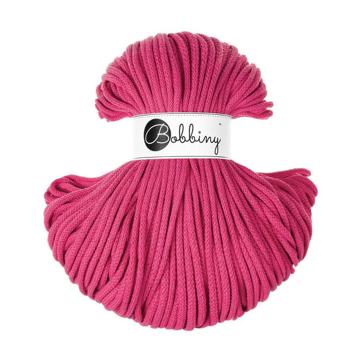 Bobbiny Premium Kordel 5mm x 100 Meter, Farbe Dopamine Pink – Baumwolle bei Lieblingsgarn