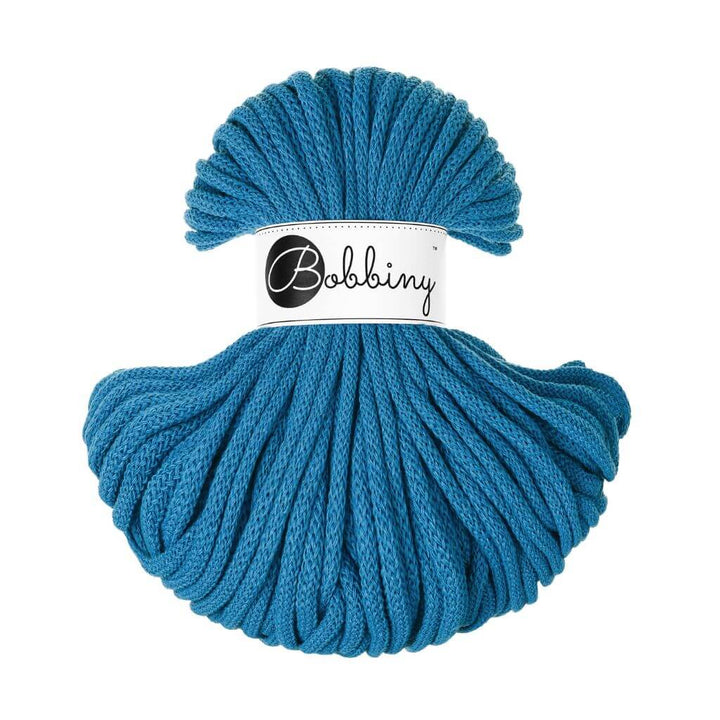 Bobbiny Premium Kordel 5 mm x 50 m, Farbe Dopamine Blue – Baumwolle bei Lieblingsgarn