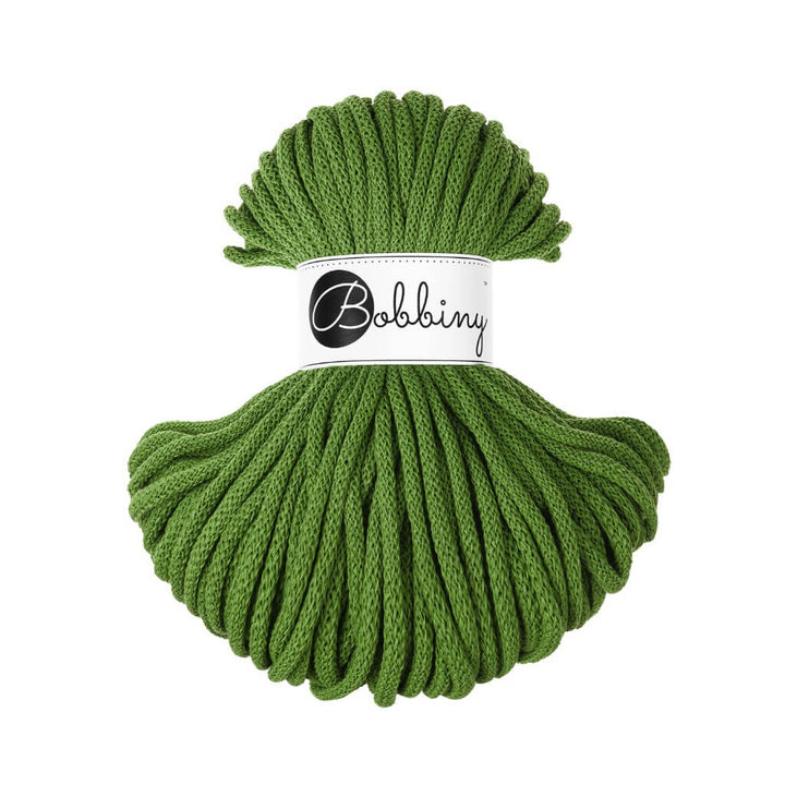 Bobbiny Premium Kordel 5 mm x 50 m, Farbe Moss Green – Baumwolle bei Lieblingsgarn