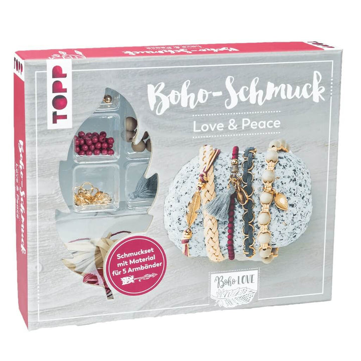 Topp TOPP Boho-Schmuck Love &amp; Peace - Schmuckset bei bei bei bei bei Lieblingsgarn