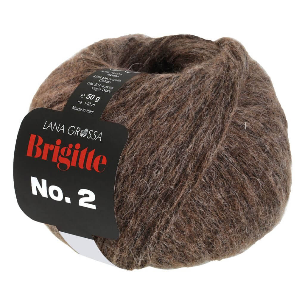 Lana Grossa 60 - Graubraun Lana Grossa Brigitte No. 2 50 g Lieblingsgarn
