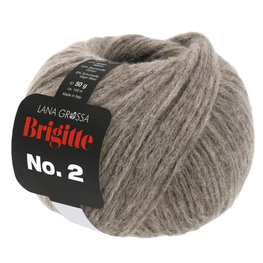 Lana Grossa 69 - Graubeige Lana Grossa Brigitte No. 2 50 g Lieblingsgarn