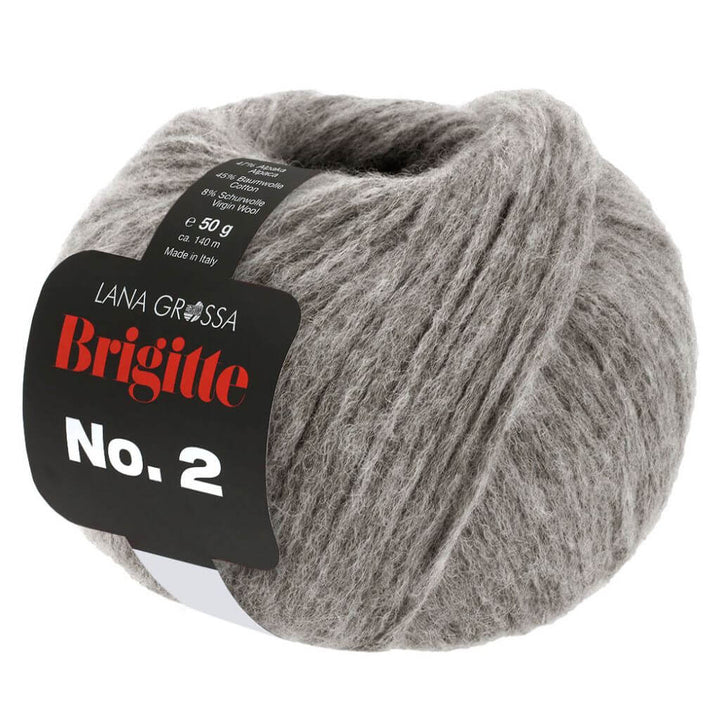 Lana Grossa 70 - Hellgrau Lana Grossa Brigitte No. 2 50 g Lieblingsgarn