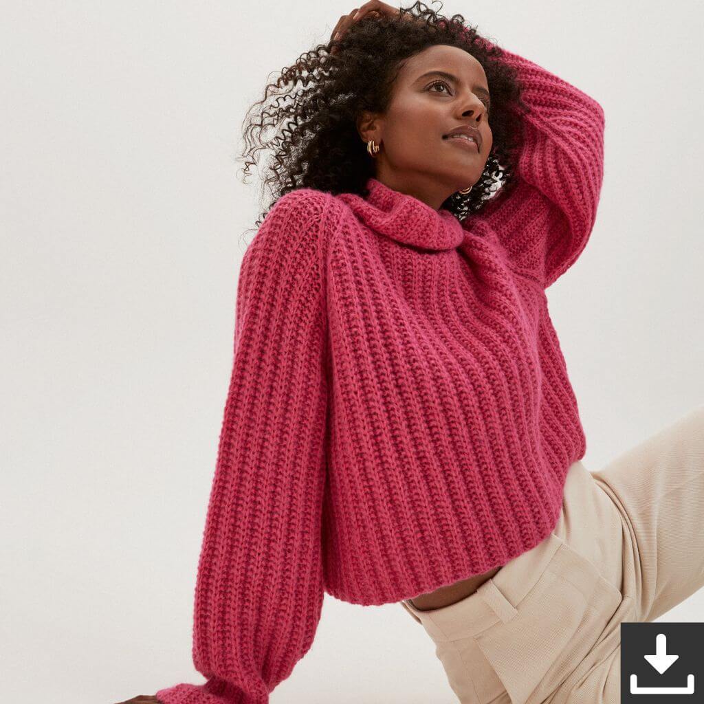 Lana Grossa Pattern Raglanpullover Strickset - Lana Grossa (PDF) bei bei bei bei bei bei Lieblingsgarn