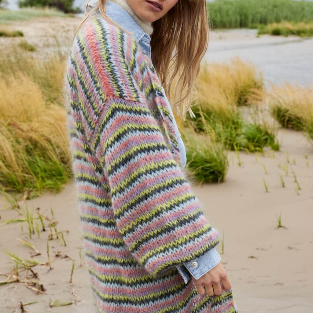 Lana Grossa Pattern Lange Strickjacke Strickanleitung - Lana Grossa (PDF) bei bei bei bei bei bei Lieblingsgarn