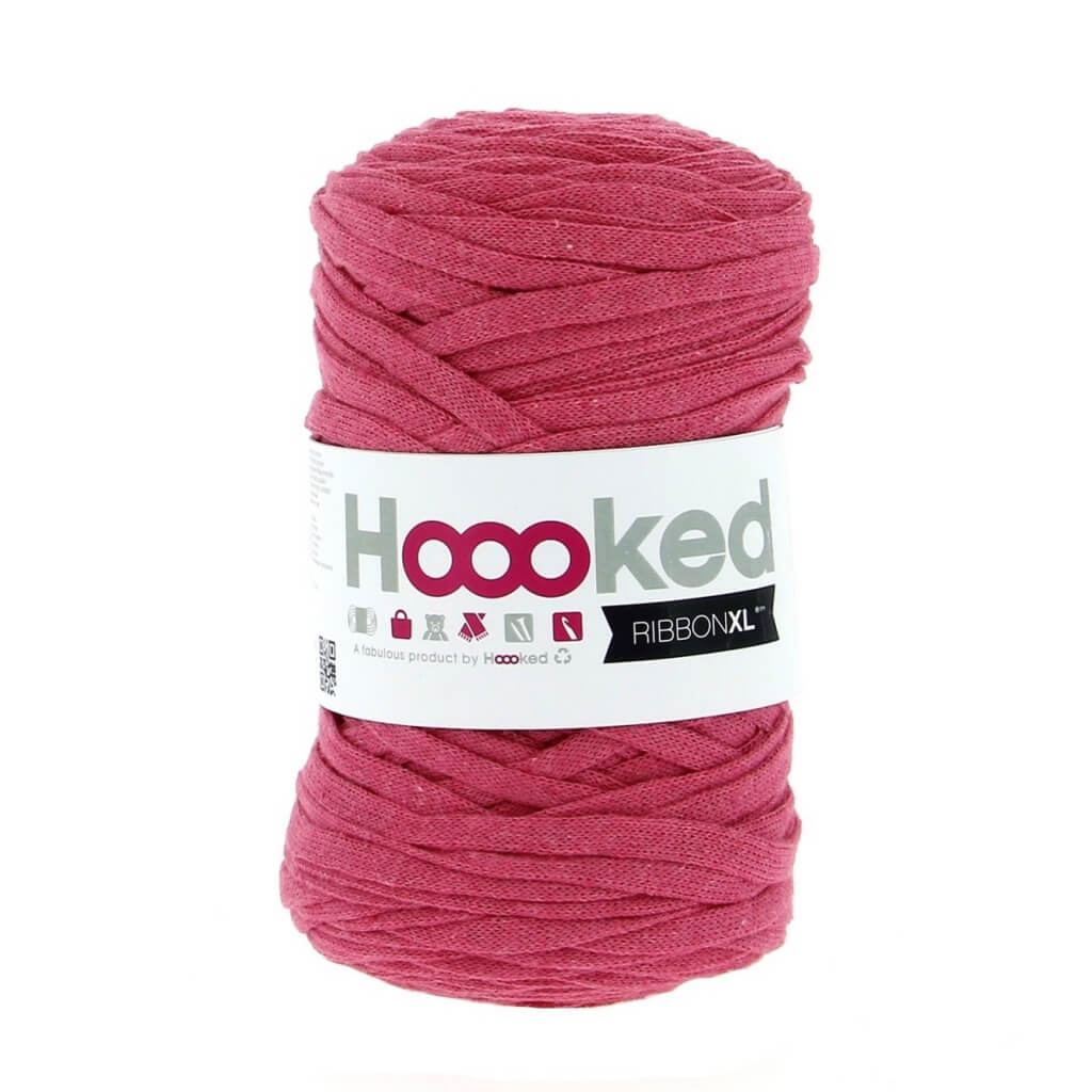 Hoooked RibbonXL, Farbe Bubble Gum – Baumwolle bei Lieblingsgarn