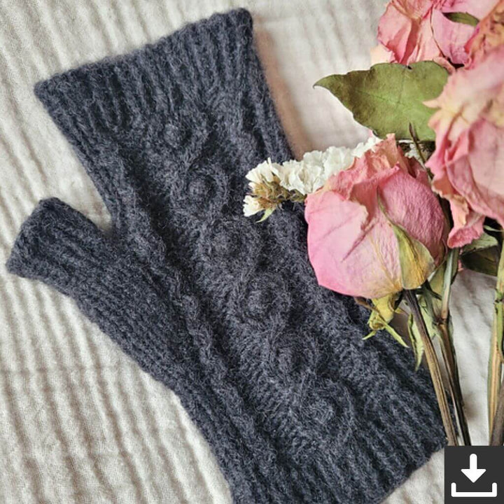 Miene Knits Budburst Mitts Handstulpen Strickanleitung - Miene Knits (PDF) bei bei bei bei Lieblingsgarn
