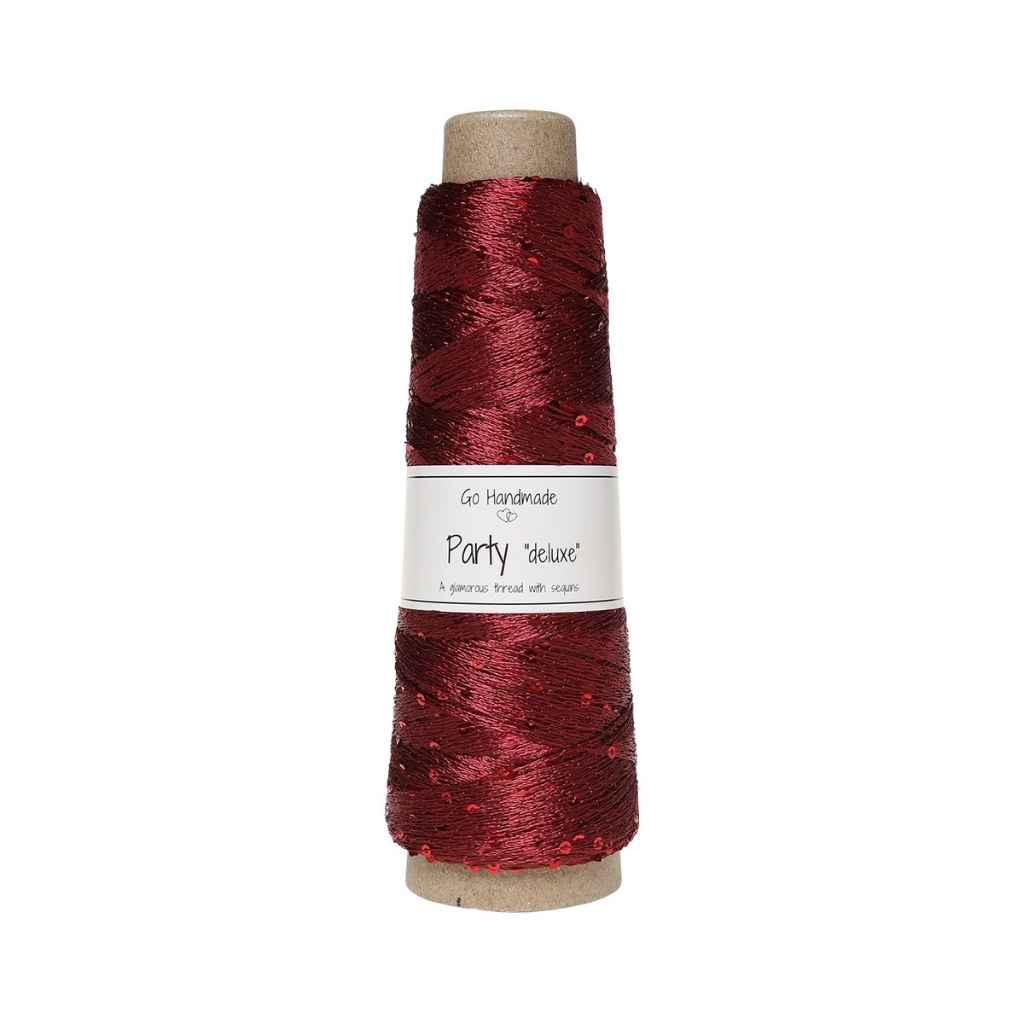 Go Handmade Yarn Party deluxe, Farbe Burgundy – Synthetik bei Lieblingsgarn