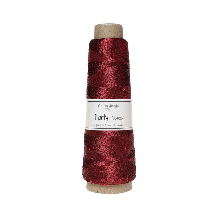 Go Handmade Yarn Party deluxe, Farbe Burgundy – Synthetik bei Lieblingsgarn