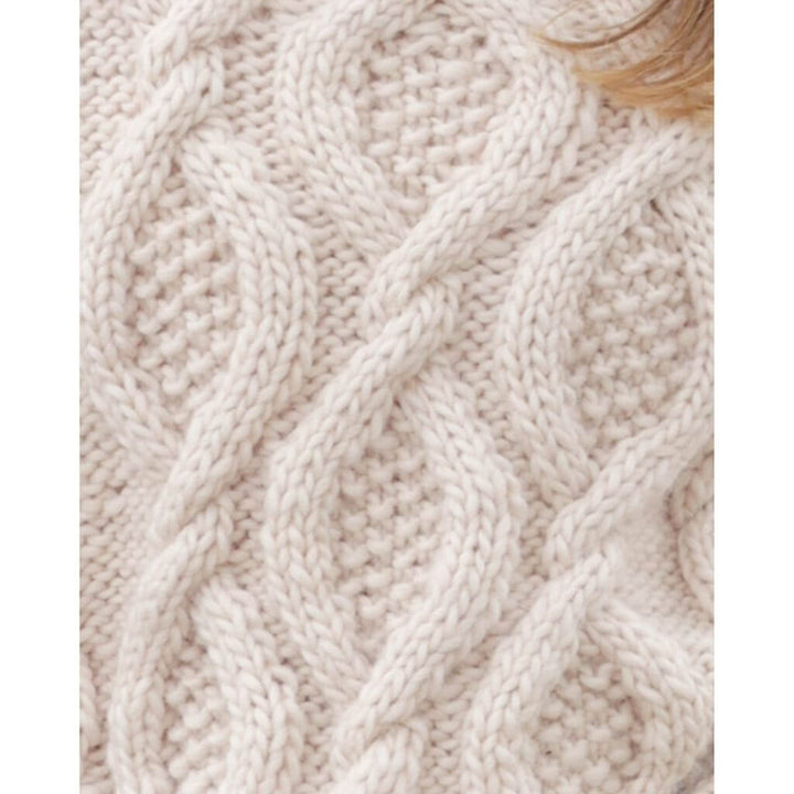 Drops Design Pattern Damen Pullover Cable Beach Sweater Strickanleitung - Drops (PDF) bei bei bei bei Lieblingsgarn