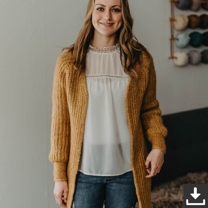 CaMaRose Der Dreamy Cardigan Strickanleitung - CaMaRose (PDF) bei bei bei bei Lieblingsgarn