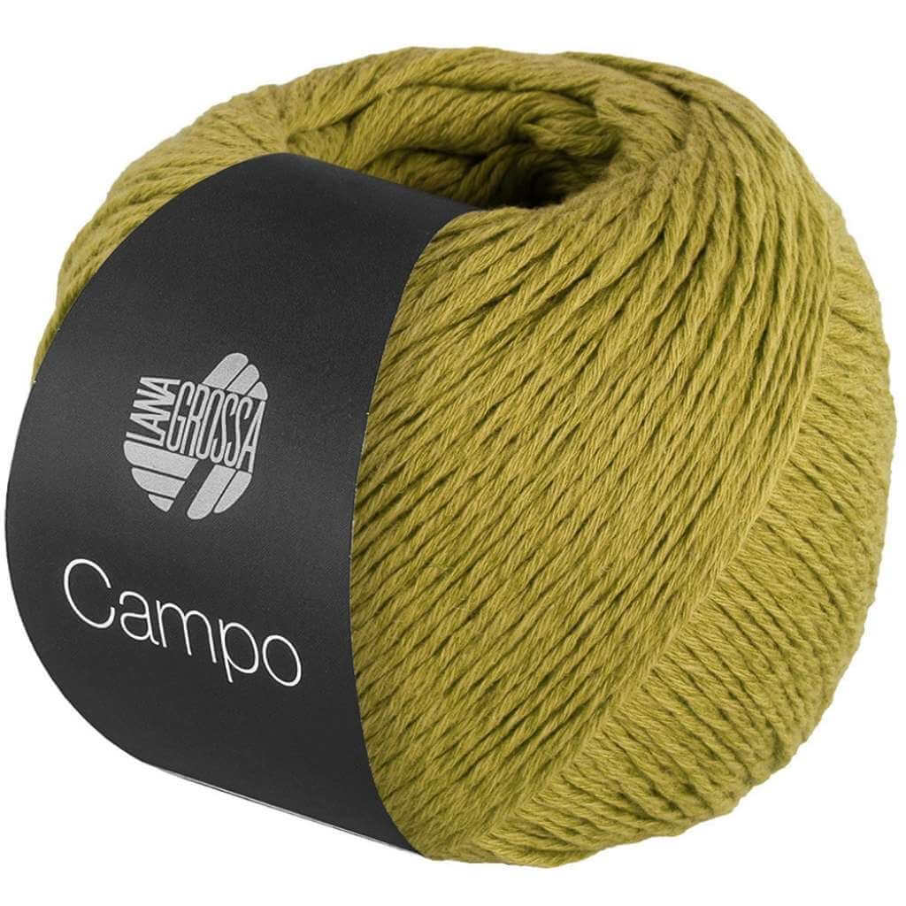 Lana Grossa Campo, Farbe 30 Olivgrün – Baumwolle, Leinen und Viskose bei Lieblingsgarn