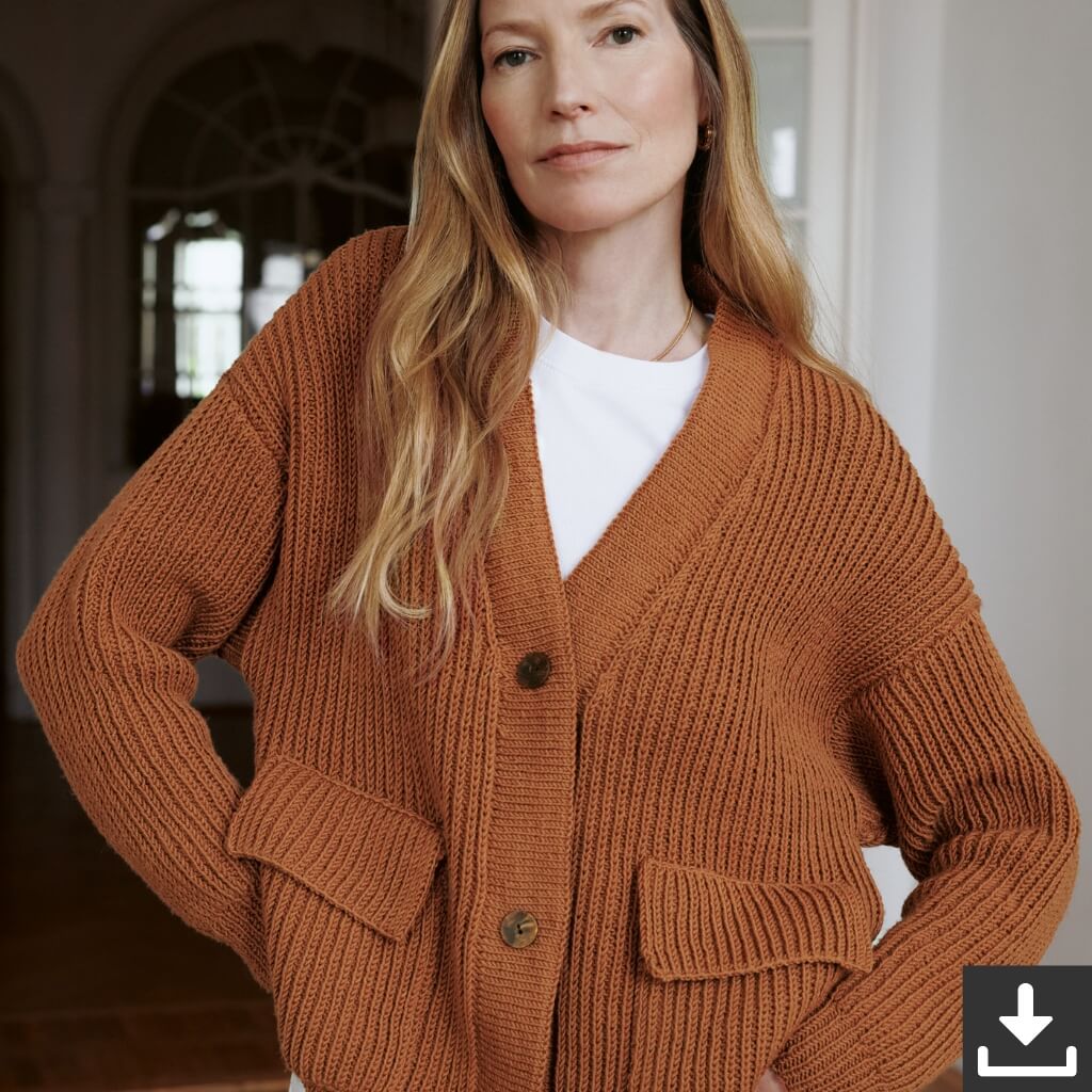 Lana Grossa Pattern Damen Cardigan Strickset - Lana Grossa (PDF) bei bei bei bei Lieblingsgarn