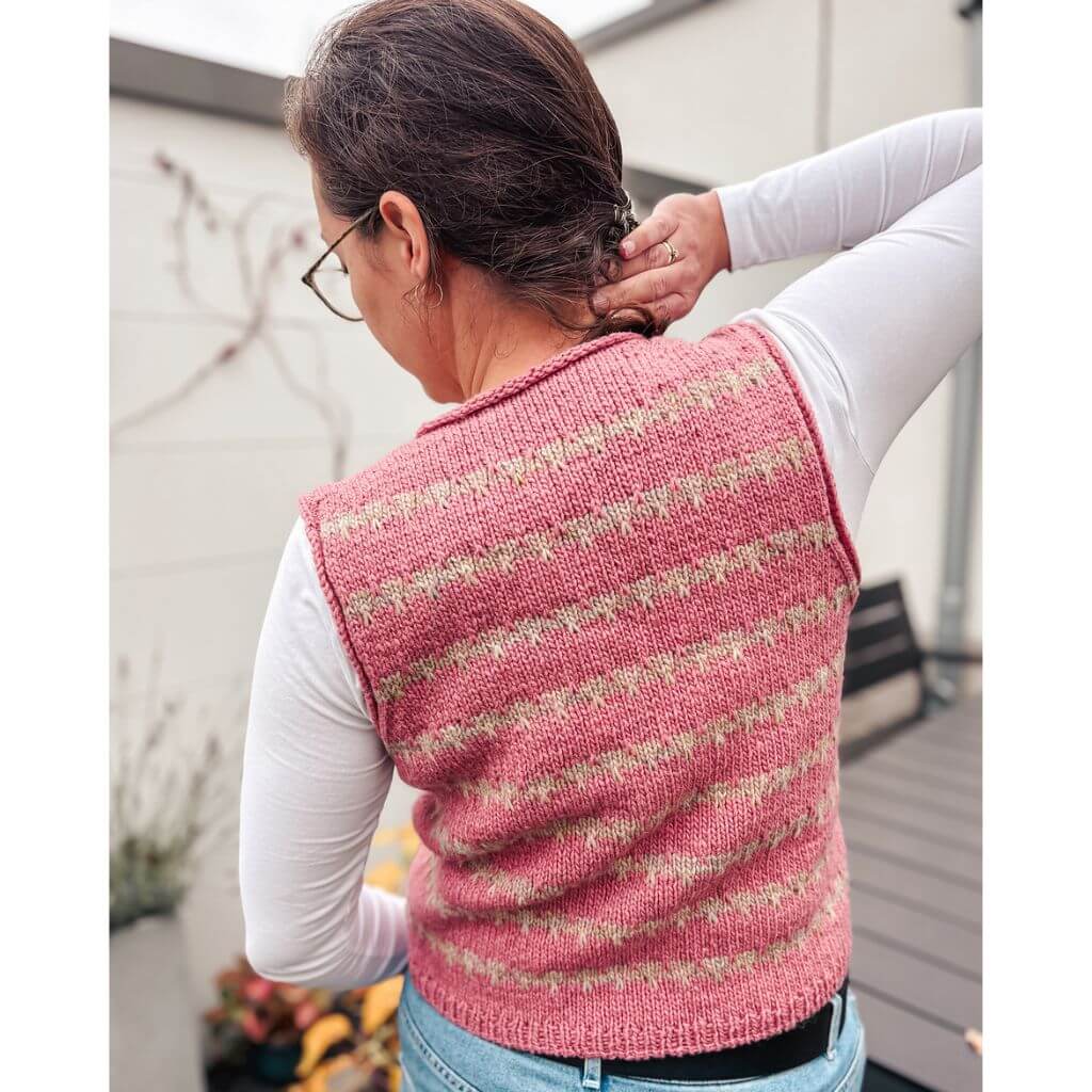 Carolin Balmes Pattern Friedas Mosaic Weste Strickanleitung - Carolin Balmes (PDF) bei bei bei bei Lieblingsgarn