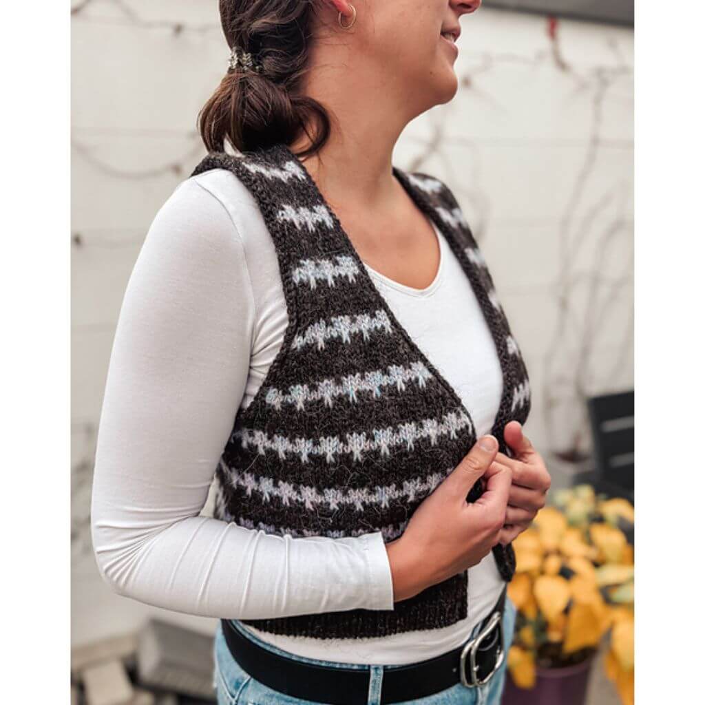 Carolin Balmes Pattern Friedas Mosaic Weste Strickanleitung - Carolin Balmes (PDF) bei bei bei bei Lieblingsgarn