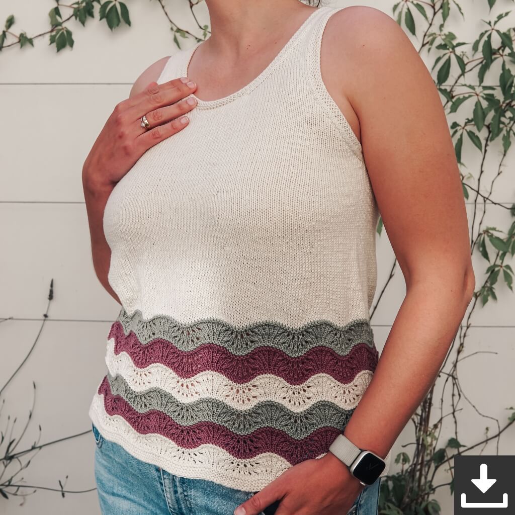 Carolin Balmes Lunas WaveTank Top Strickanleitung - Carolin Balmes (PDF) bei bei bei bei bei bei bei bei bei Lieblingsgarn