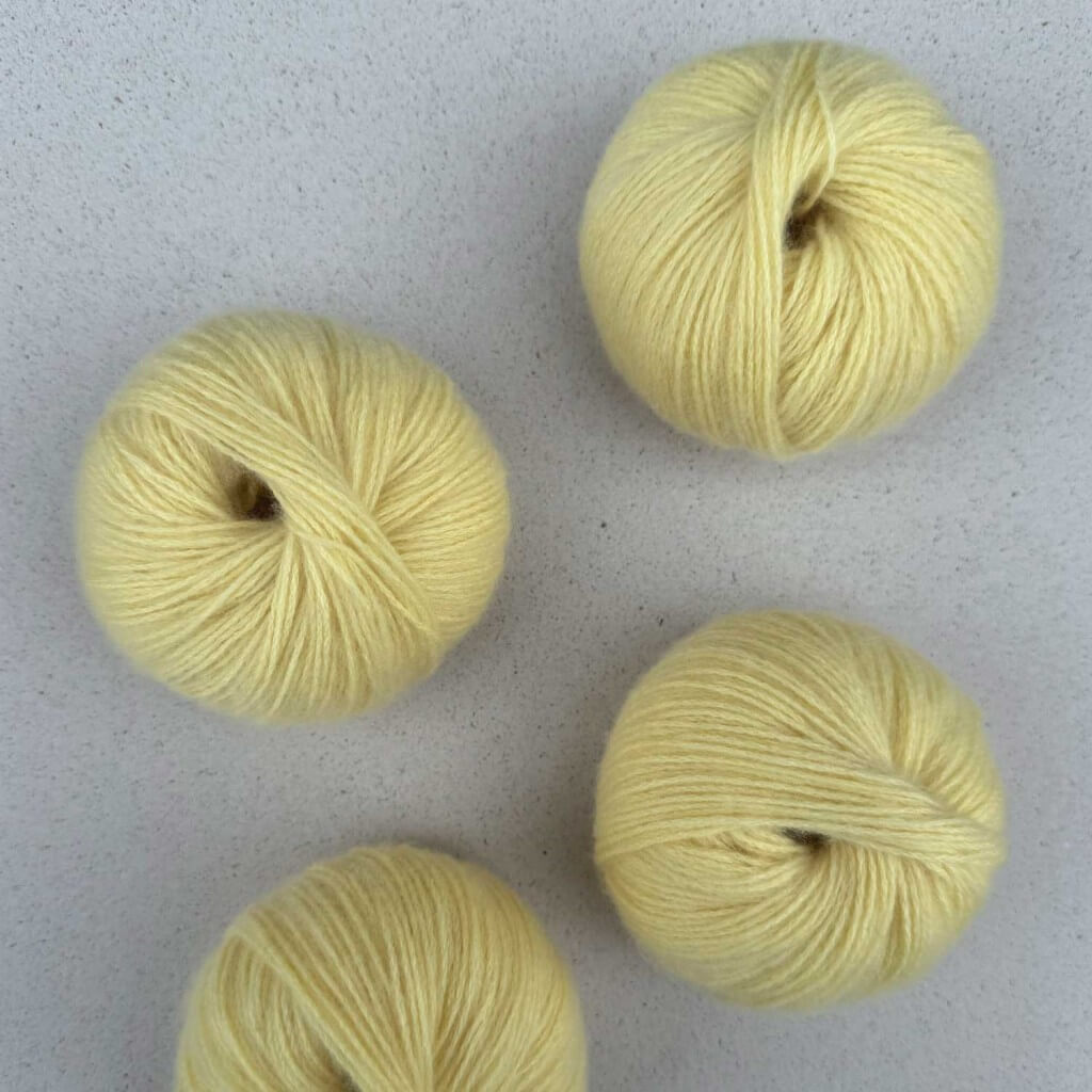 Pascuali Cashmere 6/28, Farbe 76 Küken Gelb – Kaschmir bei Lieblingsgarn