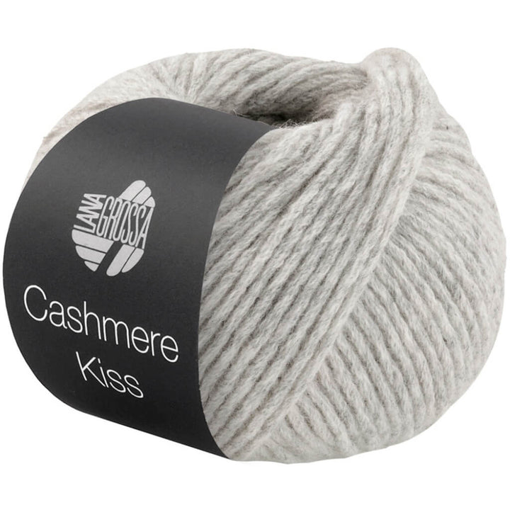 Lana Grossa Cashmere Kiss, Farbe 105 Hellgrau – Kaschmir und Merino bei Lieblingsgarn