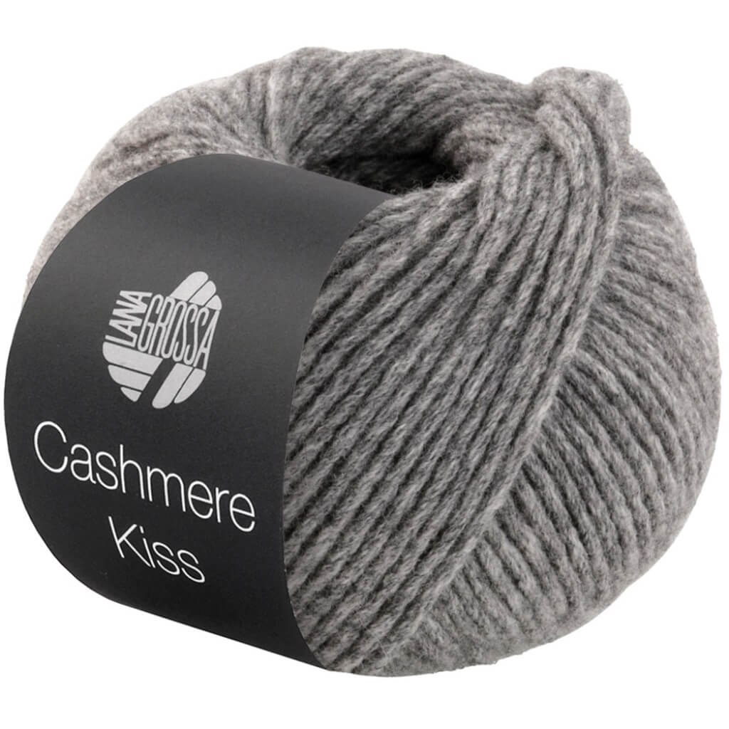 Lana Grossa Cashmere Kiss, Farbe 106 Grau meliert – Kaschmir und Merino bei Lieblingsgarn