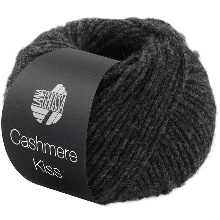 Lana Grossa Cashmere Kiss, Farbe 107 Anthrazit – Kaschmir und Merino bei Lieblingsgarn