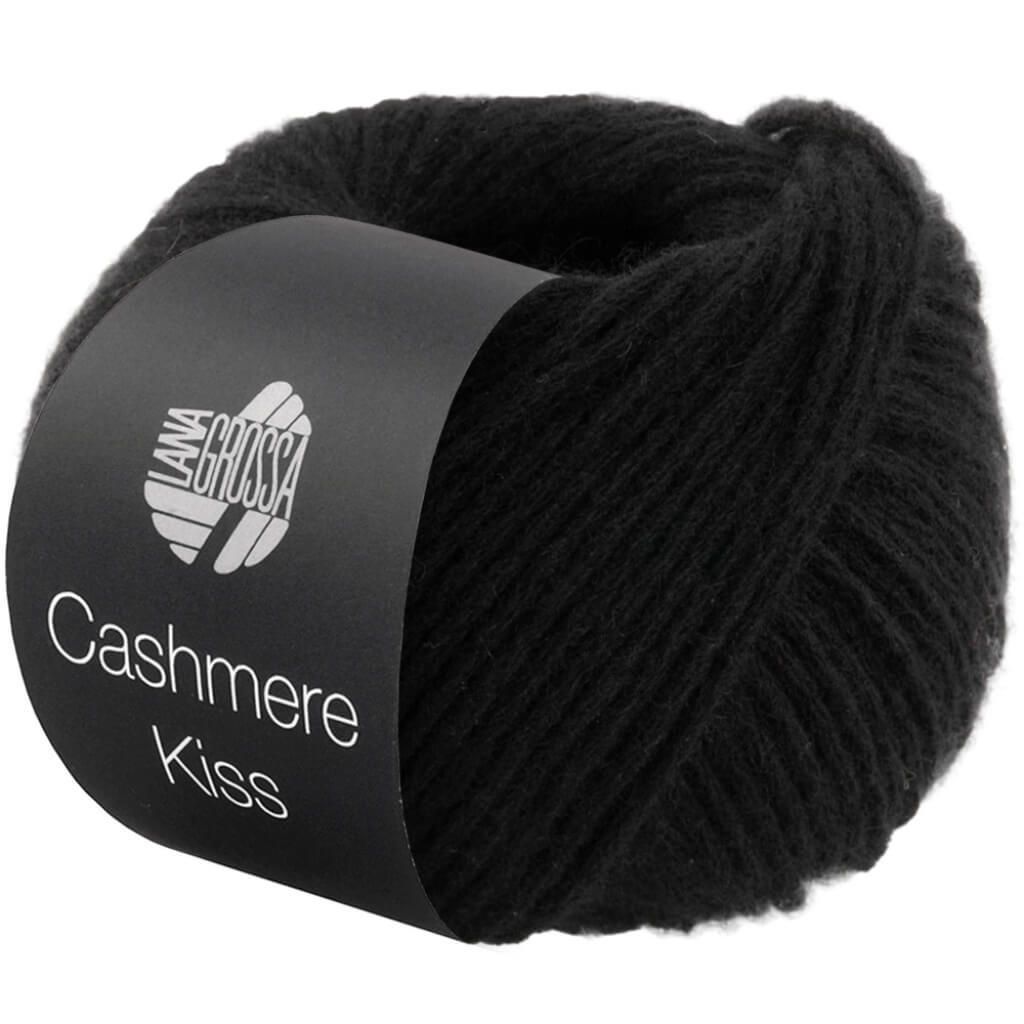 Lana Grossa Cashmere Kiss, Farbe 108 Schwarz – Kaschmir und Merino bei Lieblingsgarn