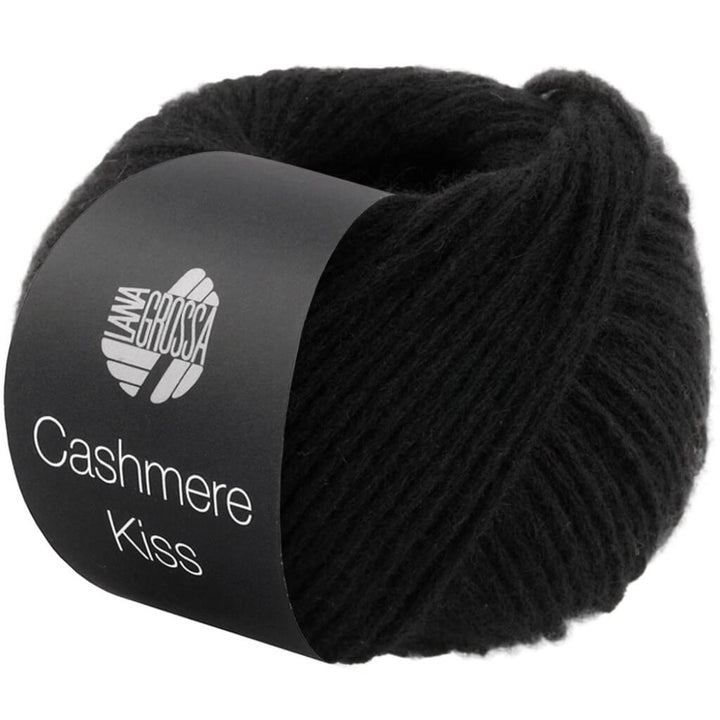 Lana Grossa Cashmere Kiss, Farbe 108 Schwarz – Kaschmir und Merino bei Lieblingsgarn