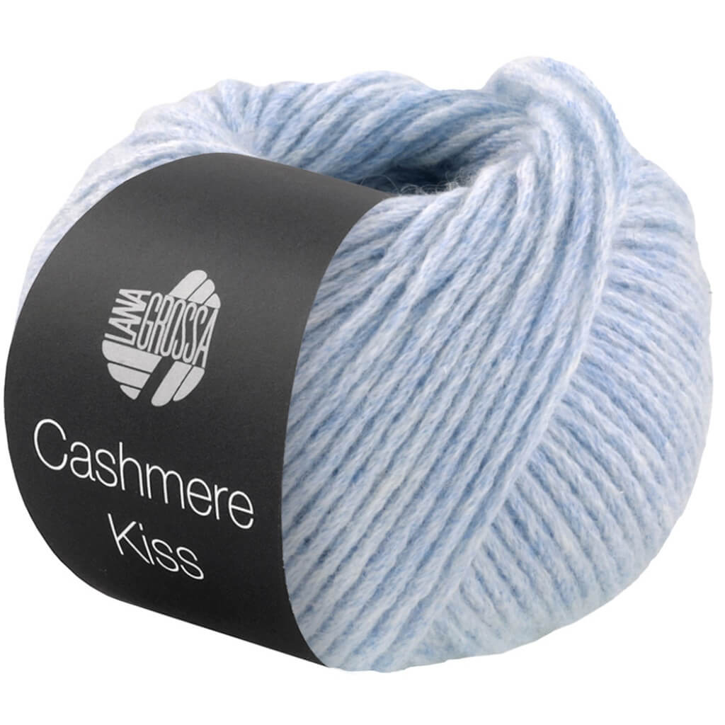 Lana Grossa Cashmere Kiss, Farbe 110 Hellblau – Kaschmir und Merino bei Lieblingsgarn