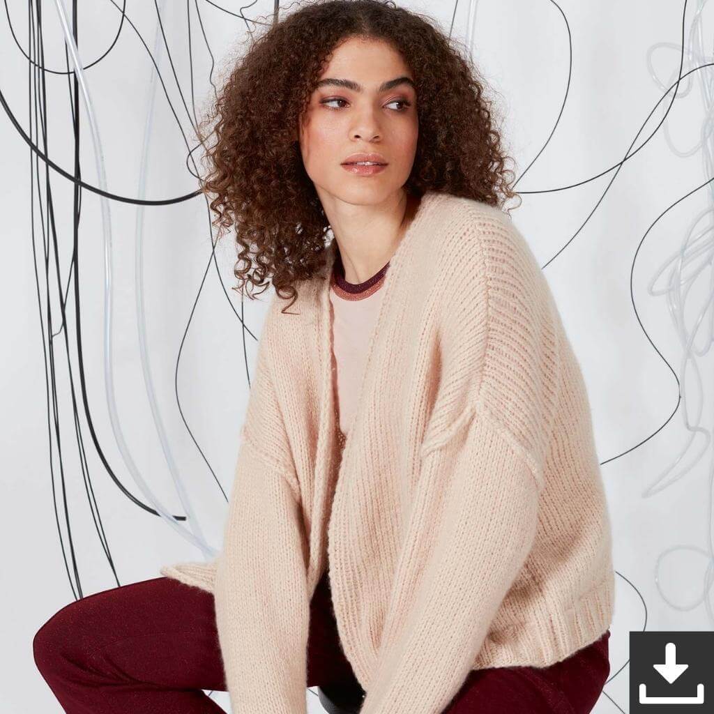 Lang Yarns Pattern Kaschmircardigan Strickanleitung - Lang Yarns (PDF) bei bei bei bei Lieblingsgarn