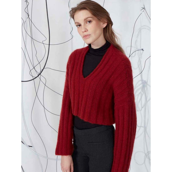 Lang Yarns Pattern Cropped Sweater Strickanleitung - Lang Yarns (PDF) bei bei bei bei Lieblingsgarn