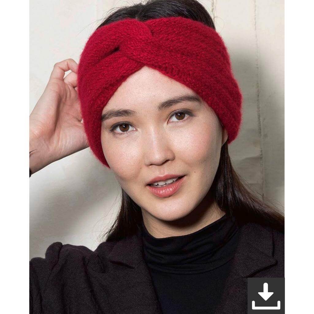 Lang Yarns Pattern Stirnband aus Kaschmir Strickanleitung - Lang Yarns (PDF) bei bei bei bei Lieblingsgarn