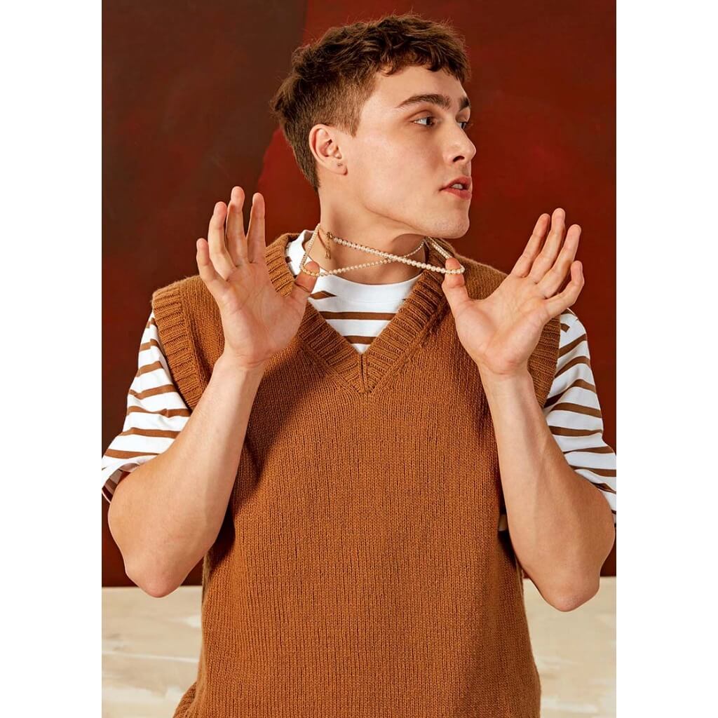 Lang Yarns Pattern Herren Pullunder Strickanleitung - Lang Yarns (PDF) bei bei bei bei bei Lieblingsgarn