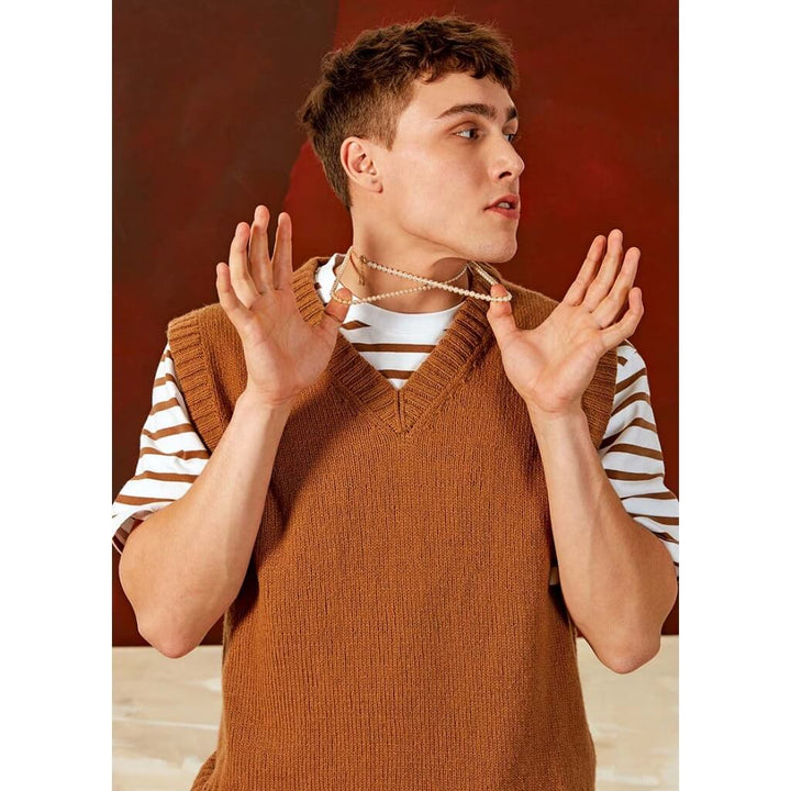 Lang Yarns Pattern Herren Pullunder Strickanleitung - Lang Yarns (PDF) bei bei bei bei bei Lieblingsgarn