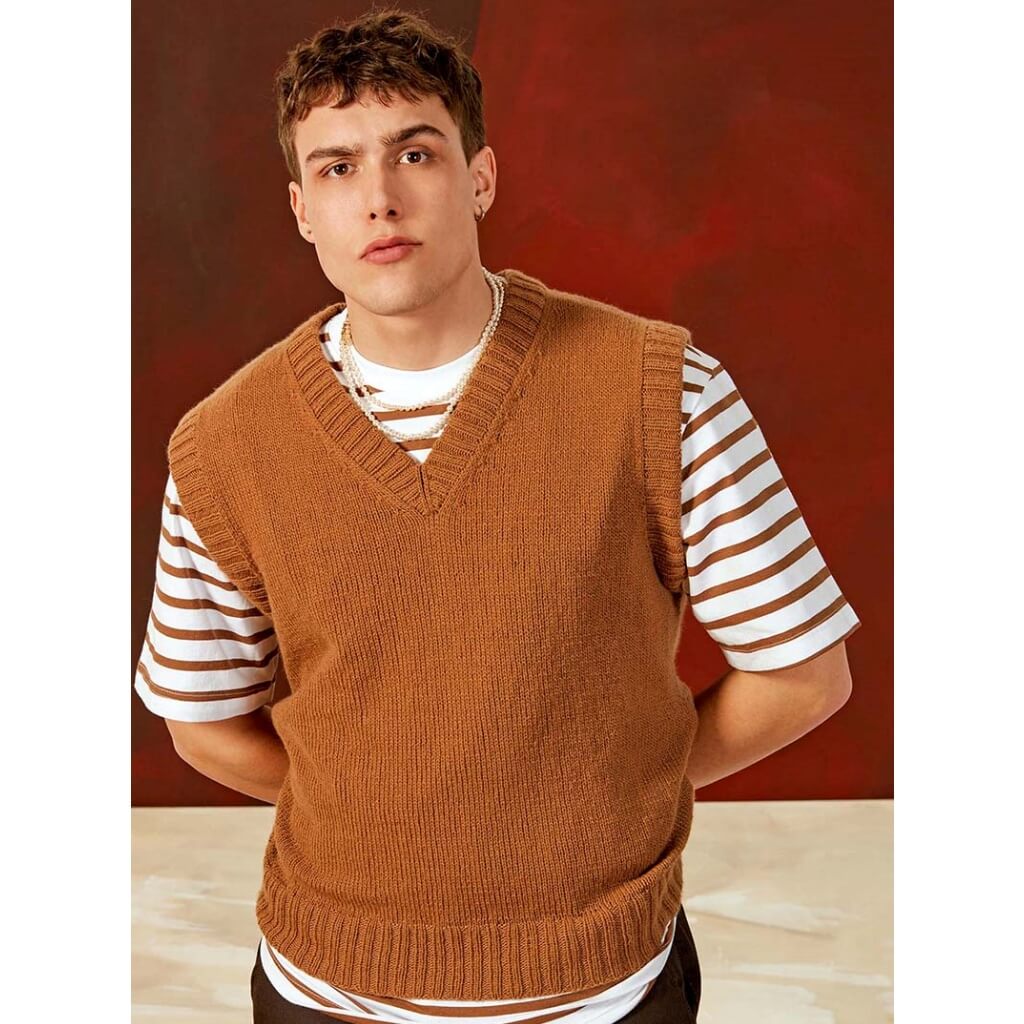 Lang Yarns Pattern Herren Pullunder Strickanleitung - Lang Yarns (PDF) bei bei bei bei bei Lieblingsgarn