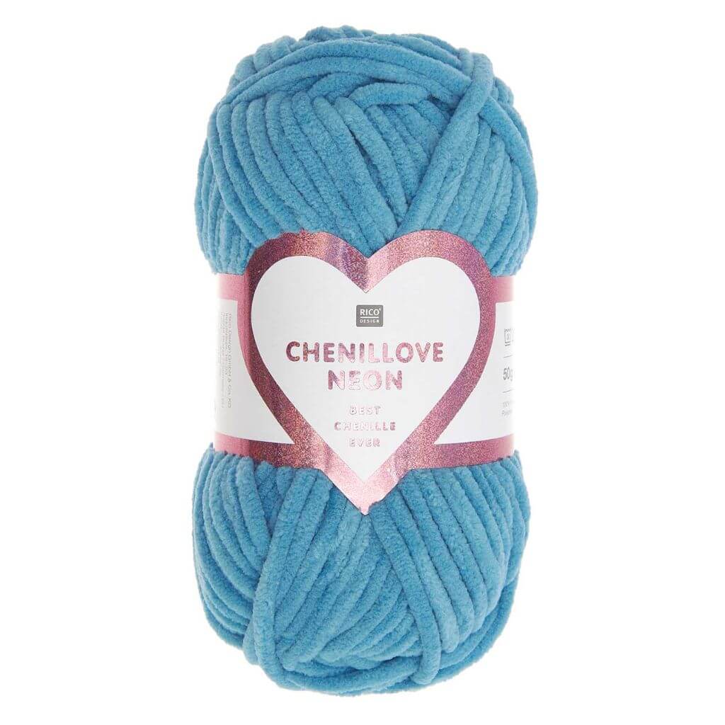 Rico Design Creative Chenillove Neon, Farbe 008 Blau – Synthetik bei Lieblingsgarn