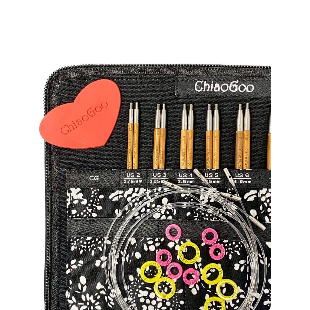 ChiaoGoo Nadelset SPIN Bamboo Small 10 cm bei bei bei bei bei bei bei bei Lieblingsgarn