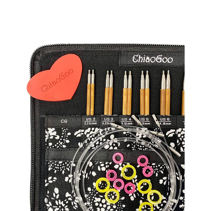 ChiaoGoo Nadelset SPIN Bamboo Small 10 cm bei bei bei bei bei bei bei bei Lieblingsgarn